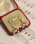 Antique 9ct Gold Pearl Chandelier Earrings