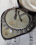 Victorian Fancy Link Watch Chain with T-Bar & Circular Engraved Details