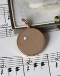 Late Victorian / Edwardian 15ct Gold Secret Locket with Seed Pearl