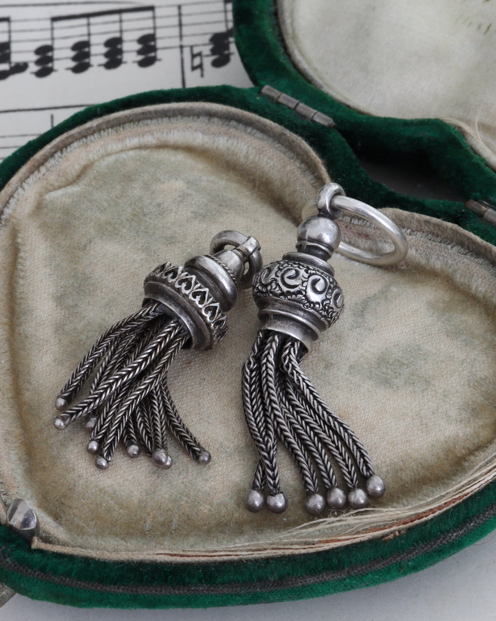 Victorian Silver Tassel Charms
