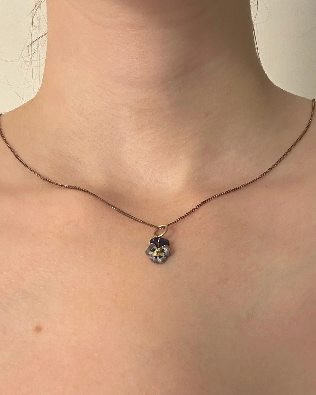 Victorian 14ct Gold Pansy Charm