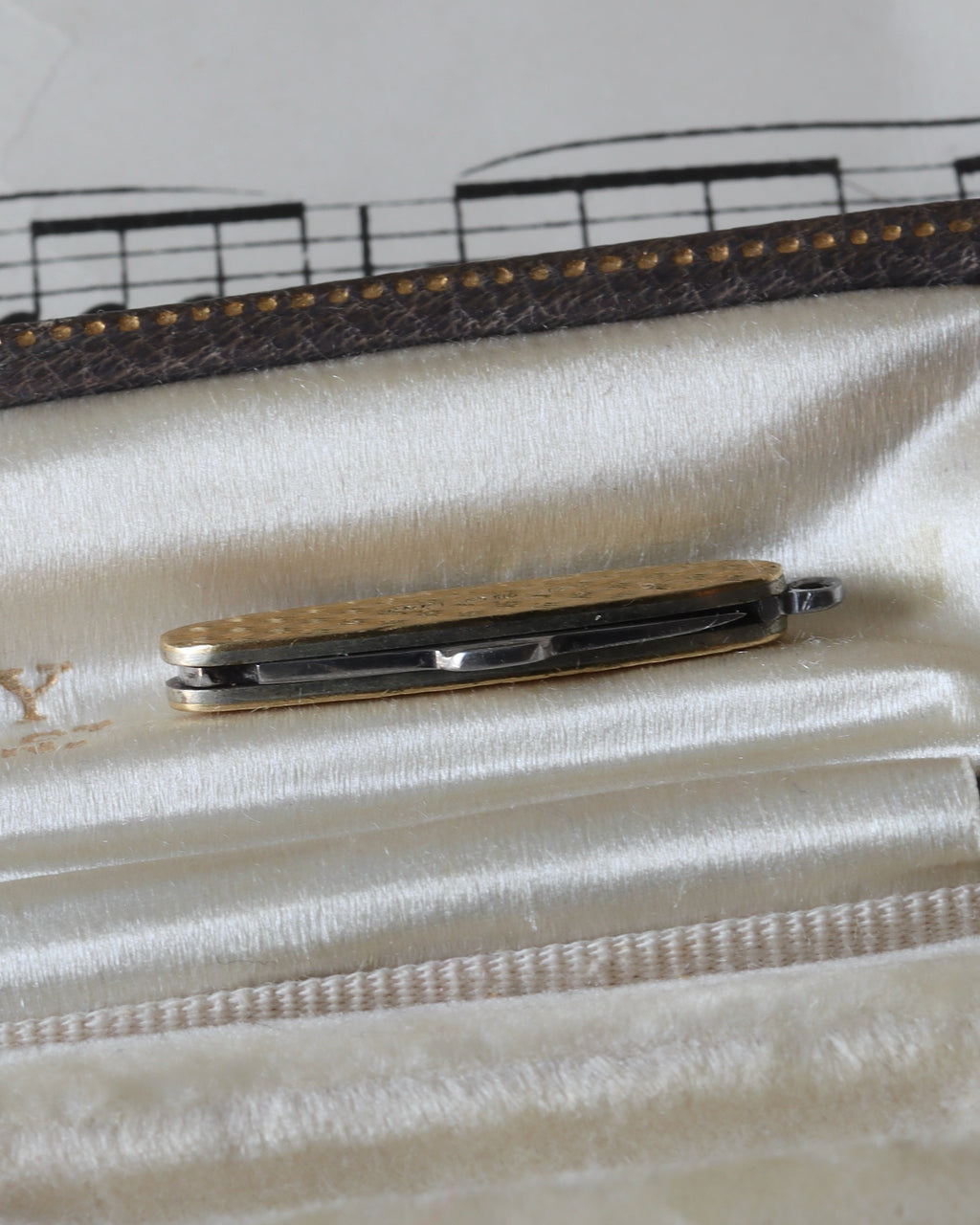 Vintage 18ct Yellow Gold Miniature Folding Penknife Charm