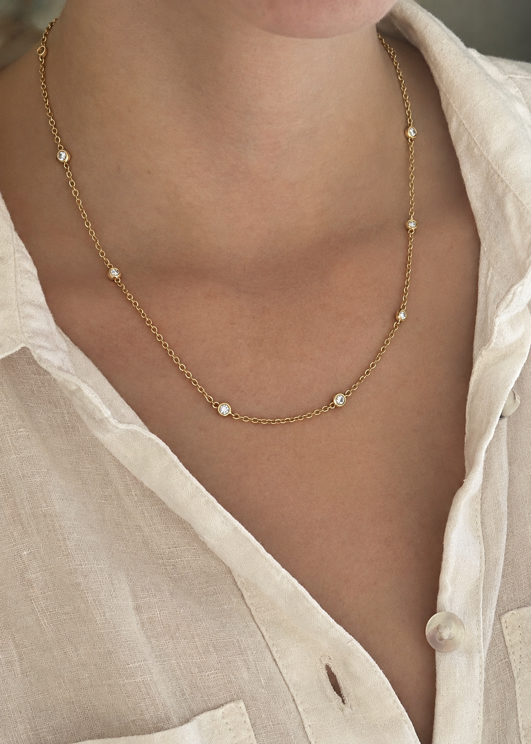 Italian 18ct Yellow Gold ‘Diamonds by the Yard’ Chain
