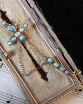 Antique 15ct Gold Opal Sword Chain Extenders