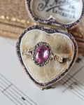 Georgian Pink Foiled Quartz Ring
