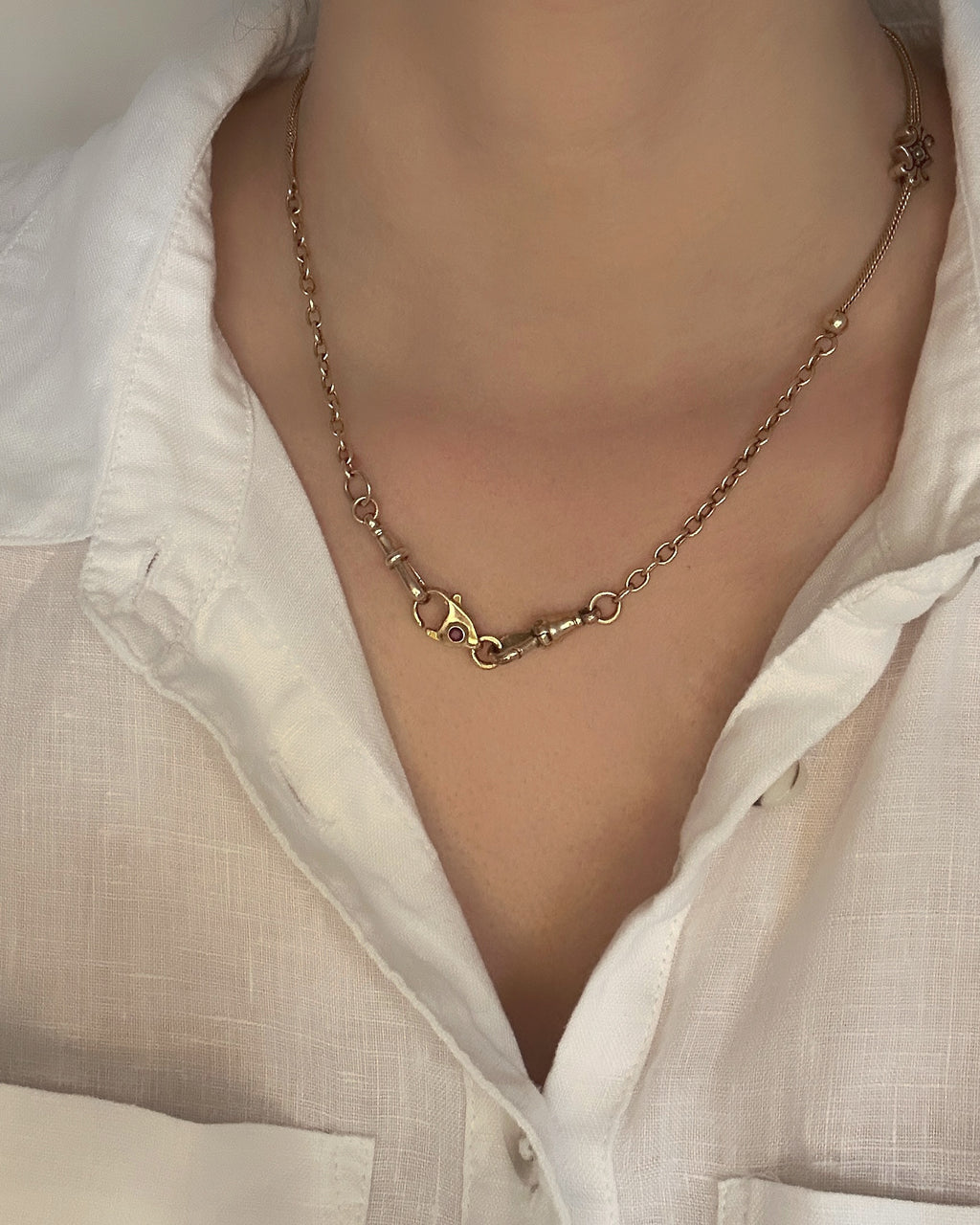 Ruby Set Lobster Clasp