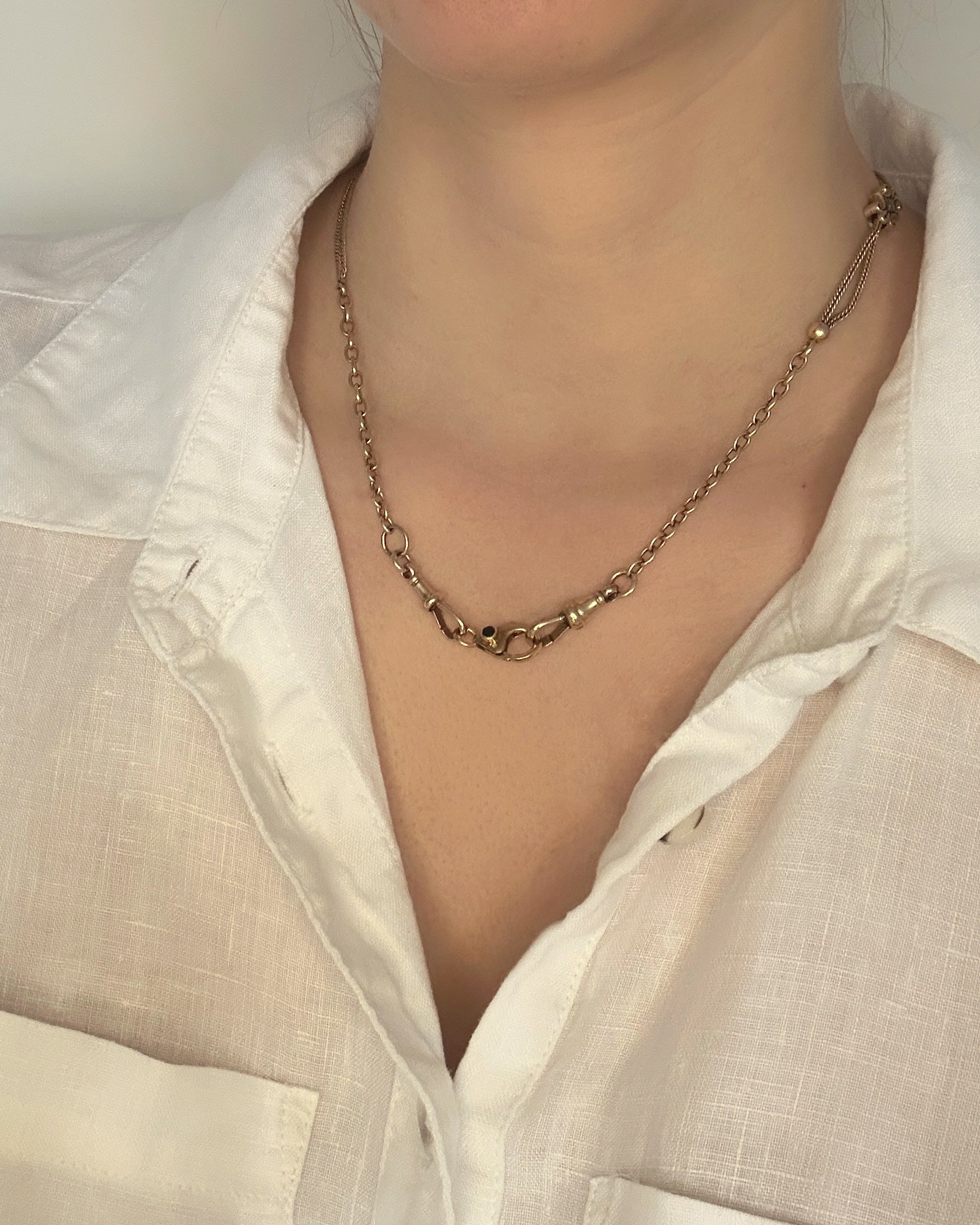 Sapphire Set Lobster Clasp