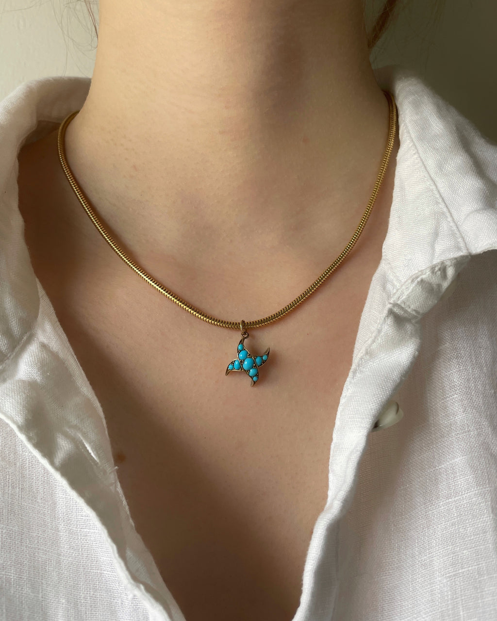 Antique Victorian Turquoise Conversion Charm