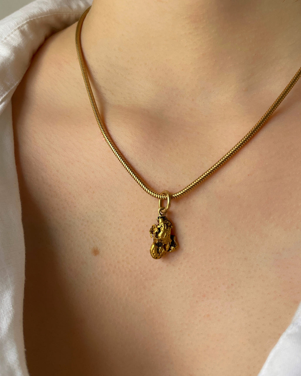 Antique Victorian Gold Nugget Charm