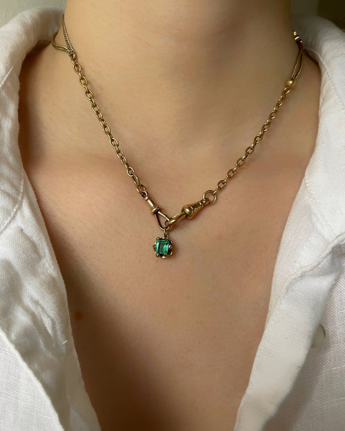 Antique Colombian Emerald Charm