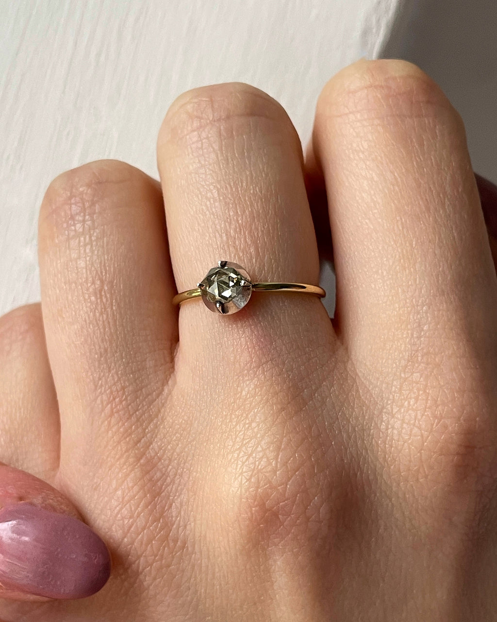Georgian Circular Solitaire Diamond Ring