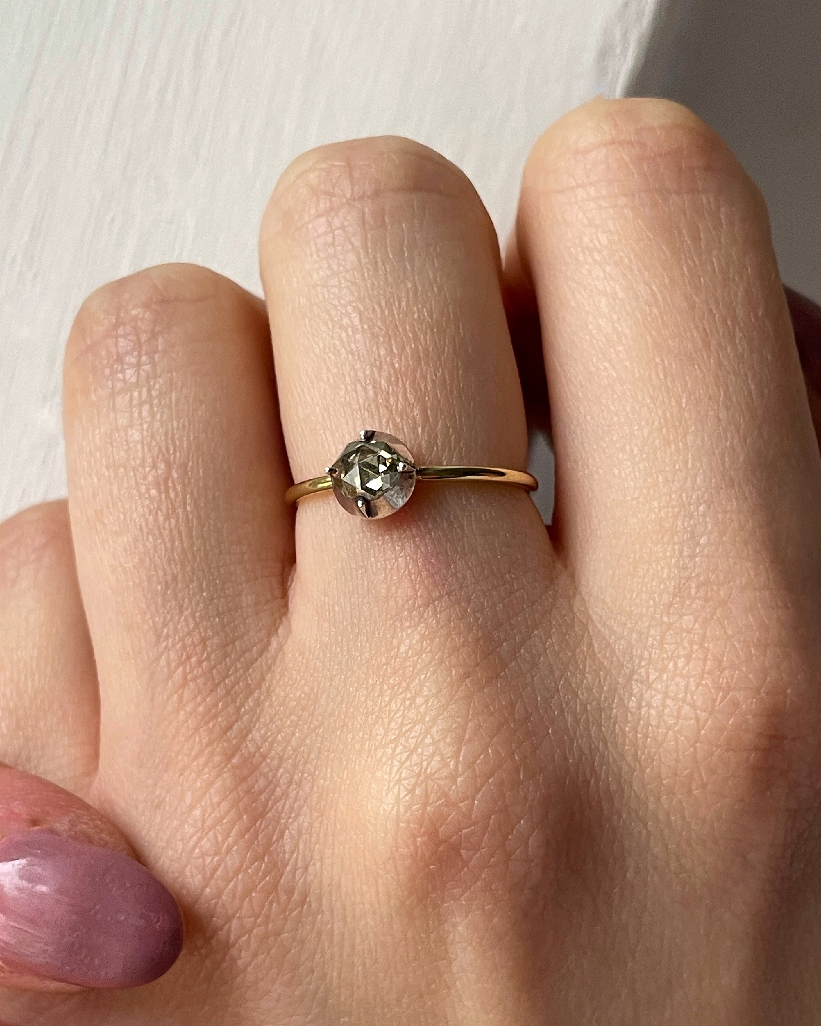 Georgian Circular Solitaire Diamond Ring