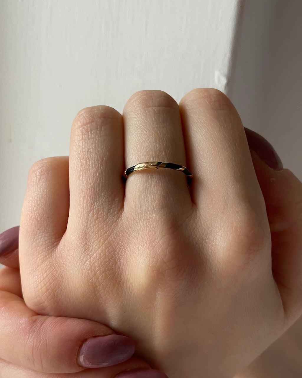 Victorian Elephant Hair 9ct Gold Twist Ring