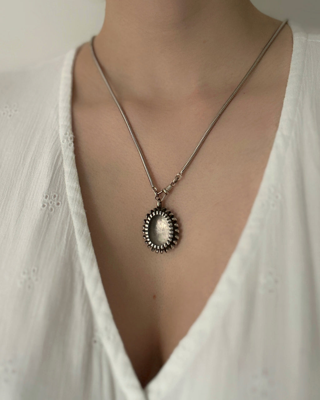 Georgian Silver Glass Fronted Locket