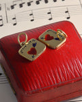 Enamelled 18ct Gold French Love Token Charm