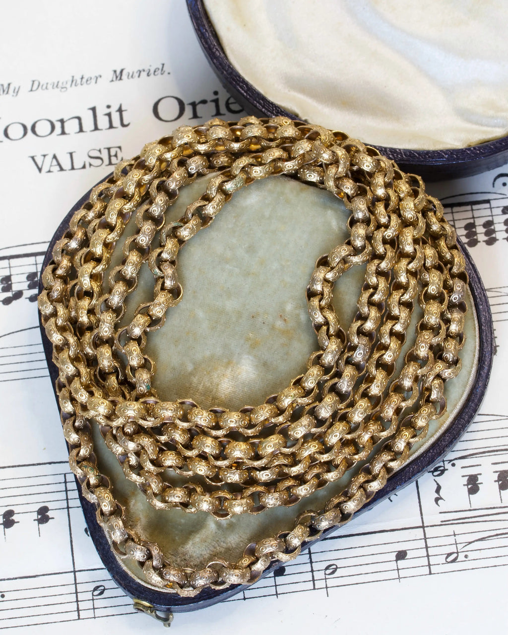 Antique Georgian Pinchbeck Longuard Chain