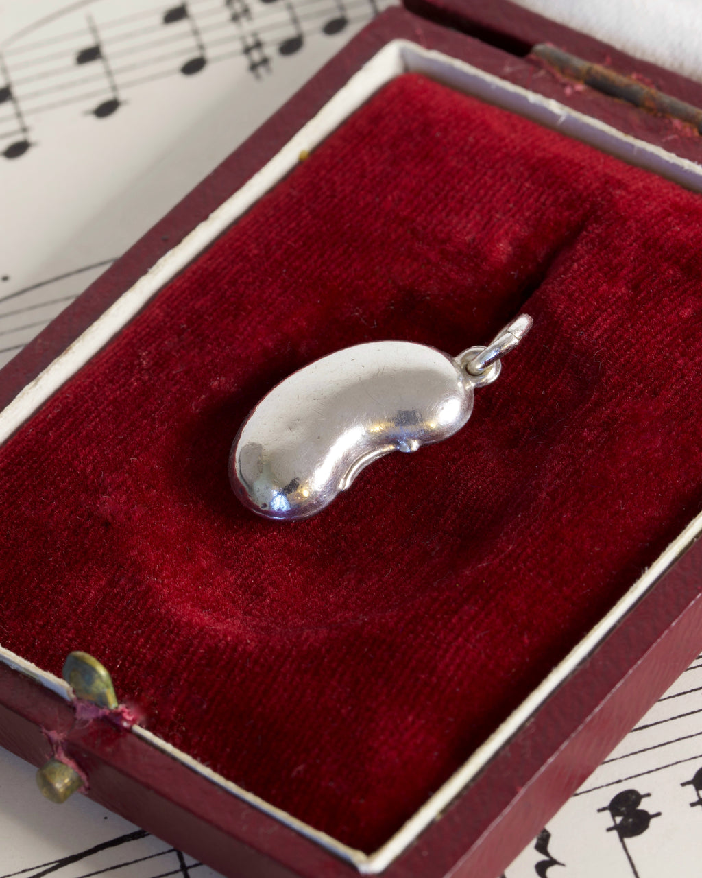 Victorian Sterling Silver Lucky Bean Charm