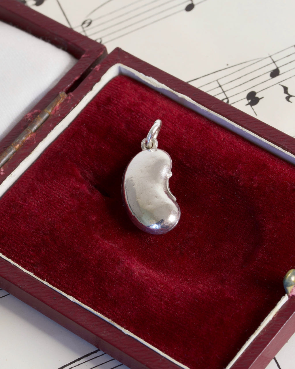 Victorian Sterling Silver Lucky Bean Charm