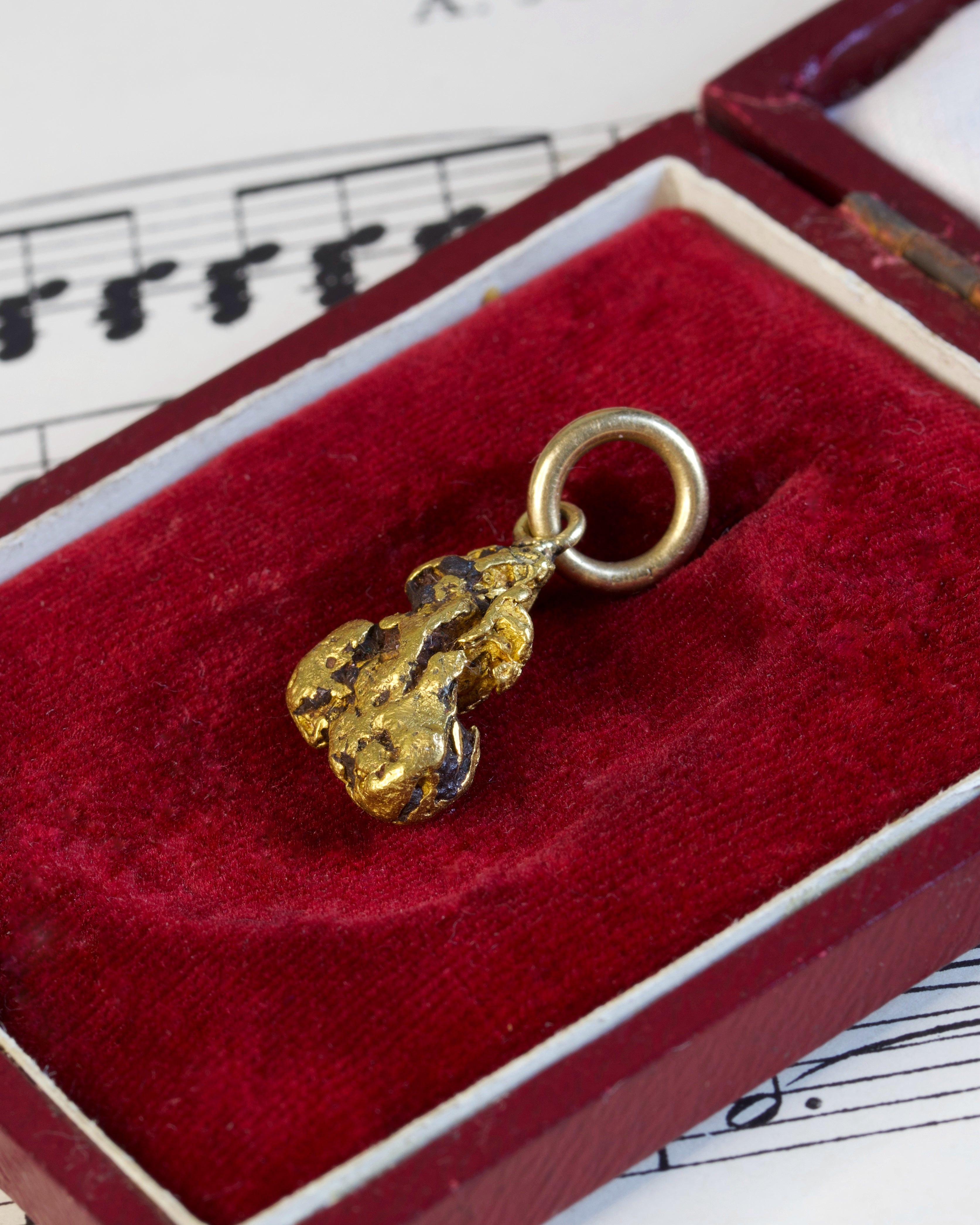 Antique Victorian Gold Nugget Charm