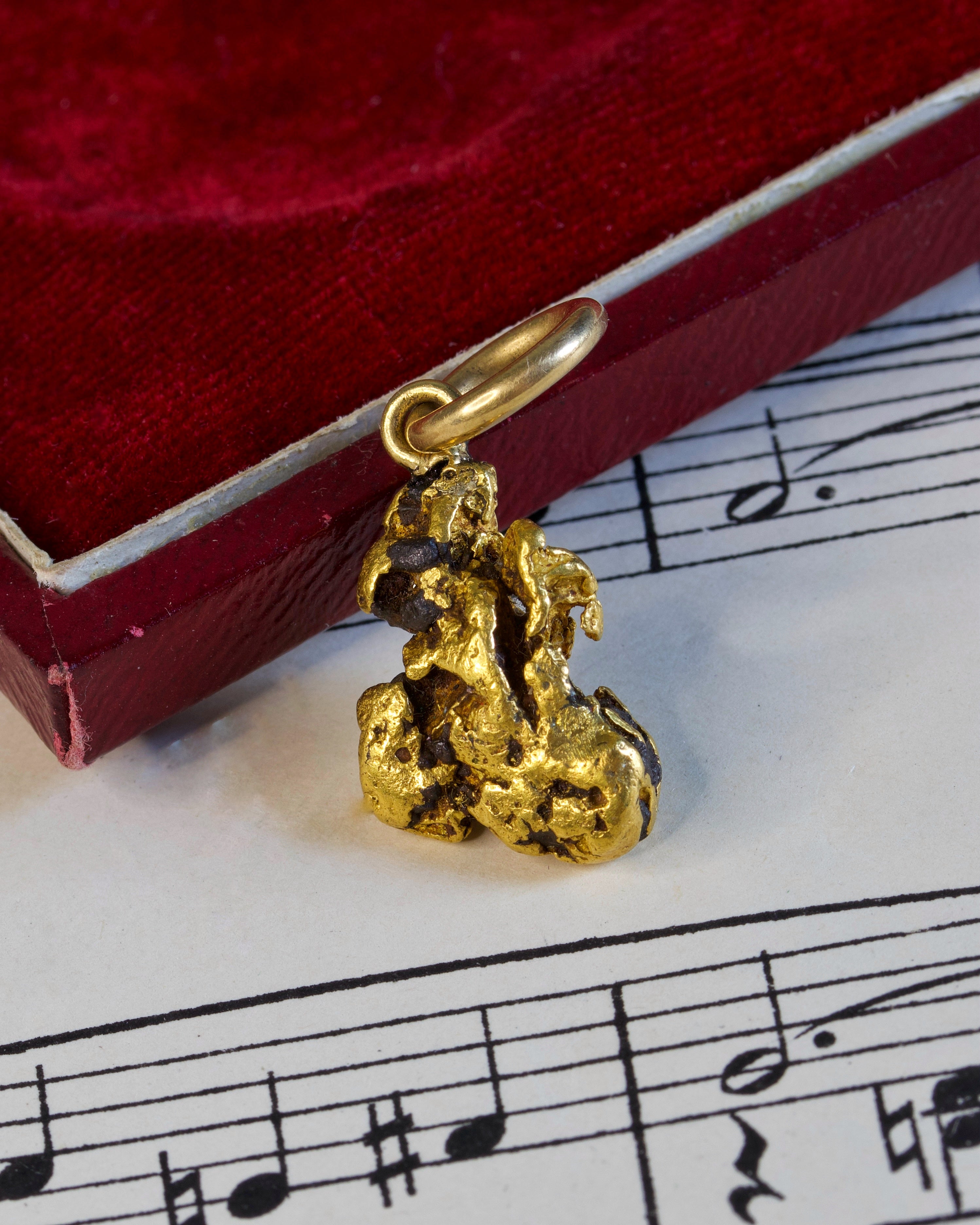 Antique Victorian Gold Nugget Charm