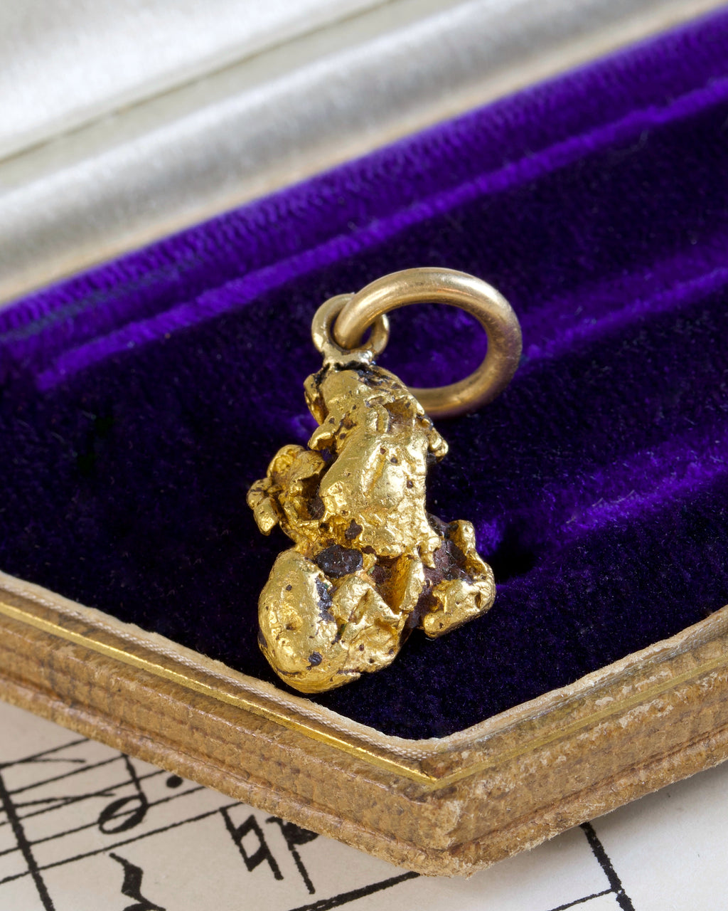 Antique Victorian Gold Nugget Charm