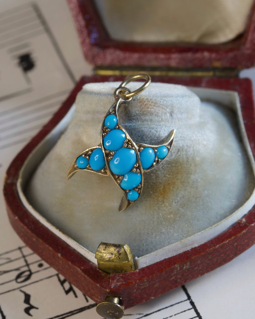 Antique Victorian Turquoise Conversion Charm