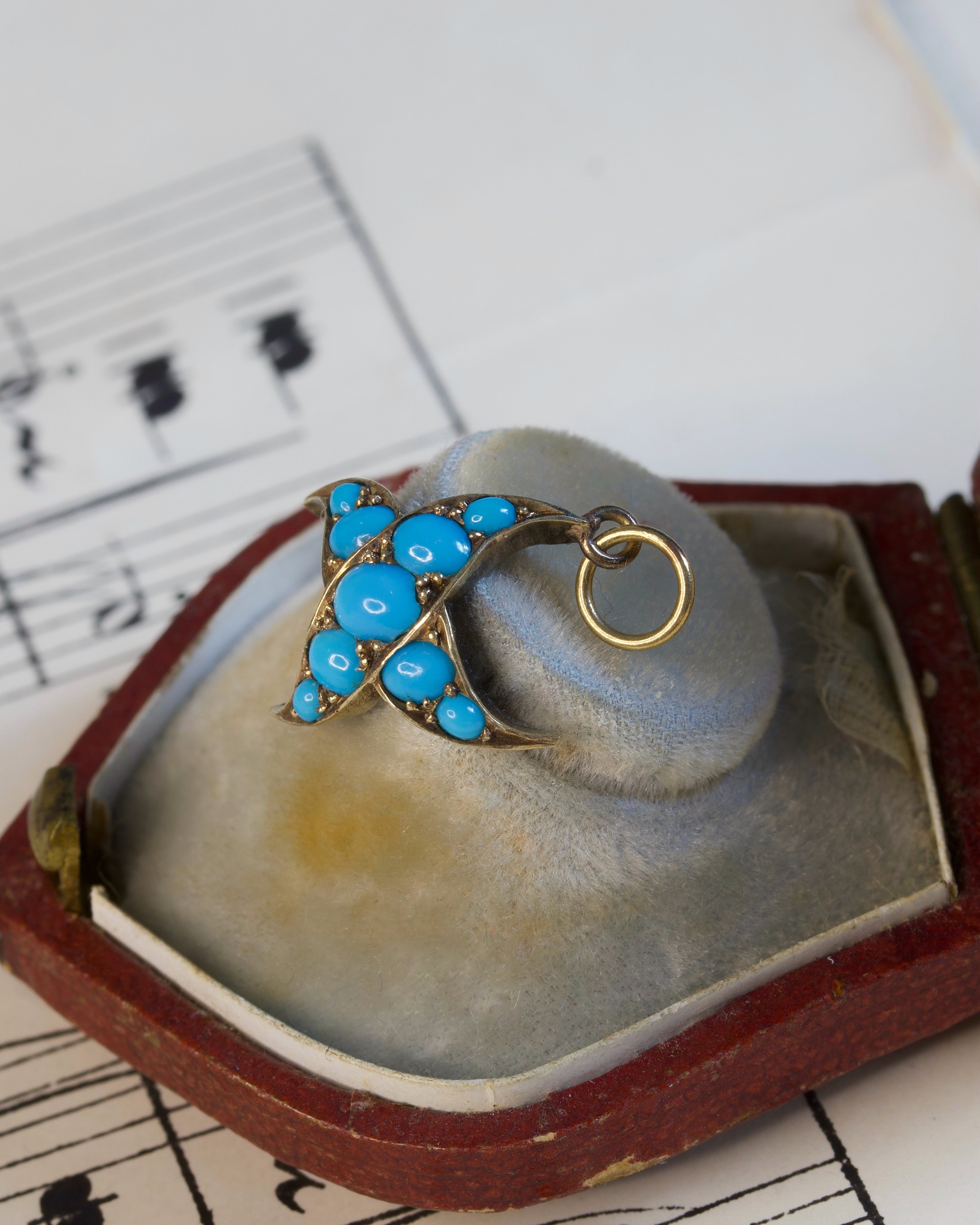 Antique Victorian Turquoise Conversion Charm