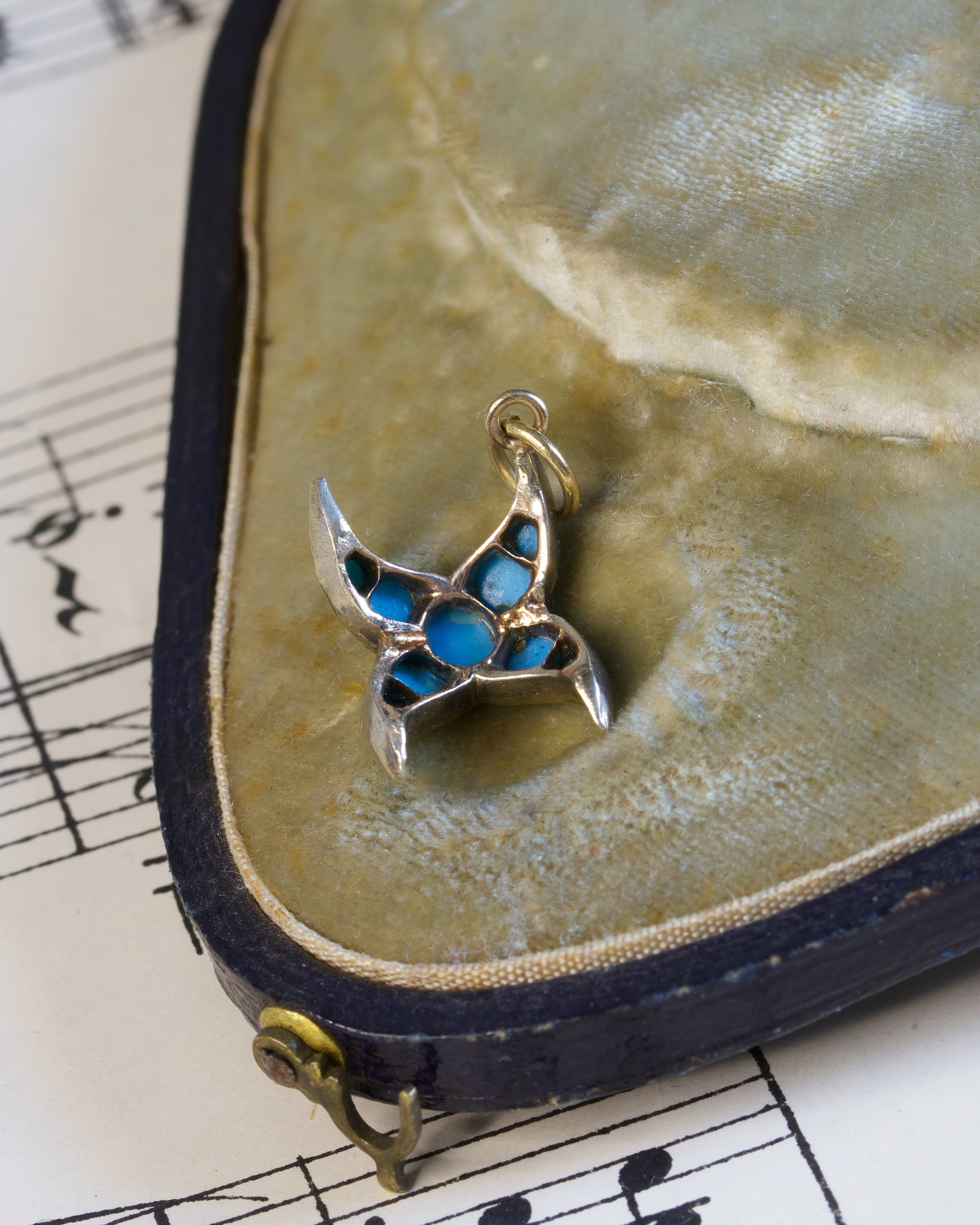 Antique Victorian Turquoise Conversion Charm