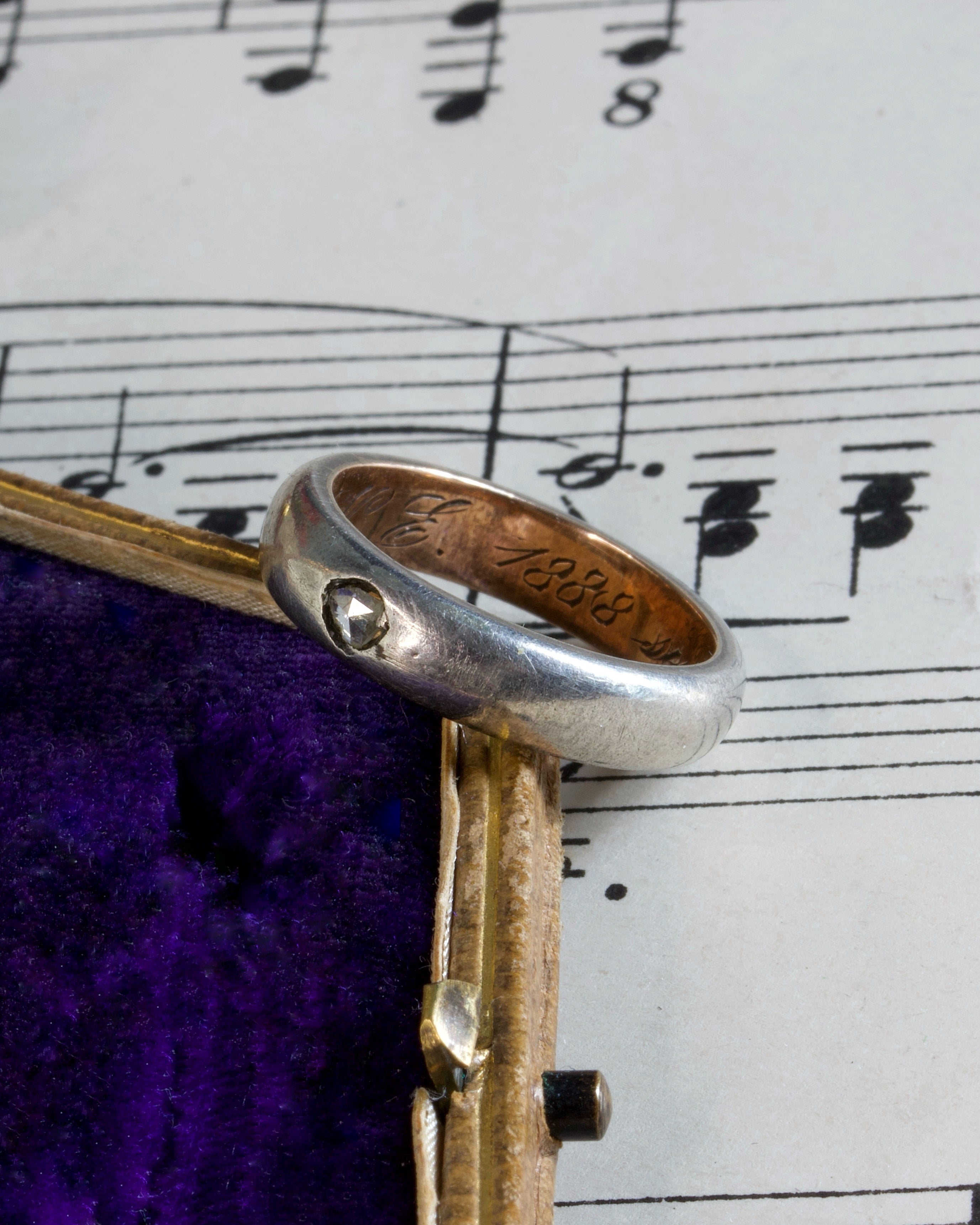 Edwardian Two-Tone Diamond Sentimental Ring