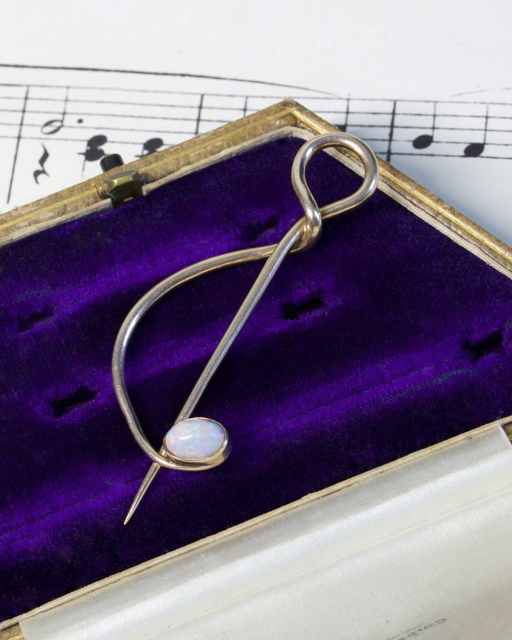 Antique 9ct Gold & Opal Murrle Bennett Pin Extender