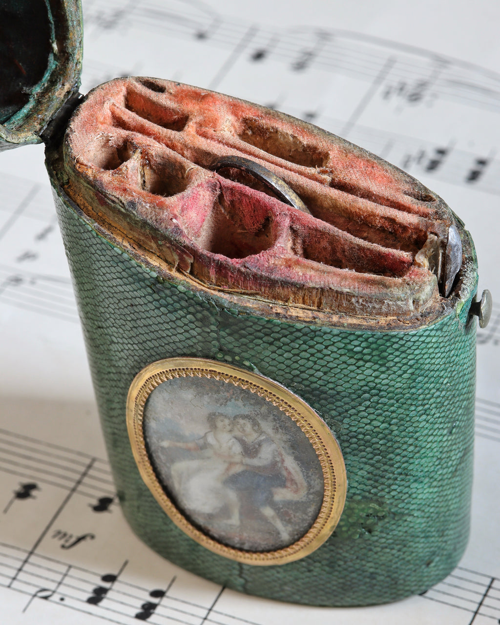 Antique Georgian Sewing Case – 'Souvenir d'Amitie'