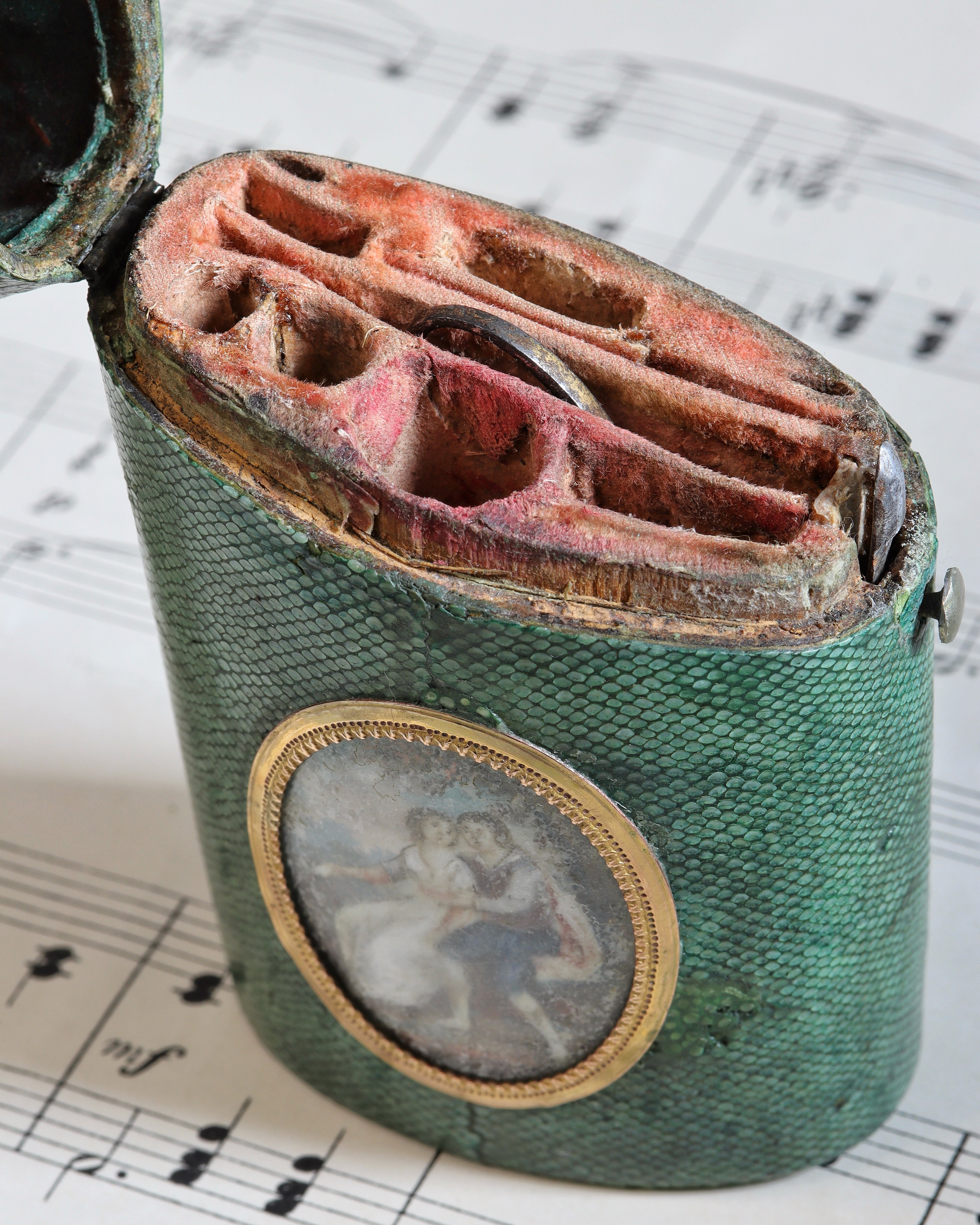 Antique Georgian Sewing Case – 'Souvenir d'Amitie'