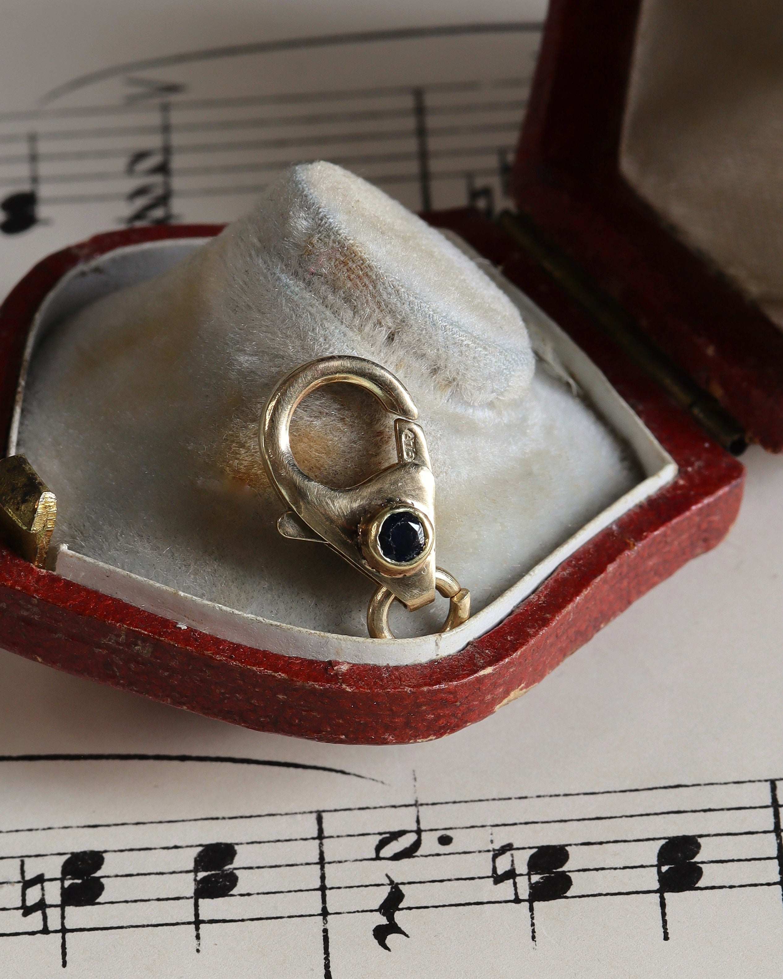 Sapphire Set Lobster Clasp