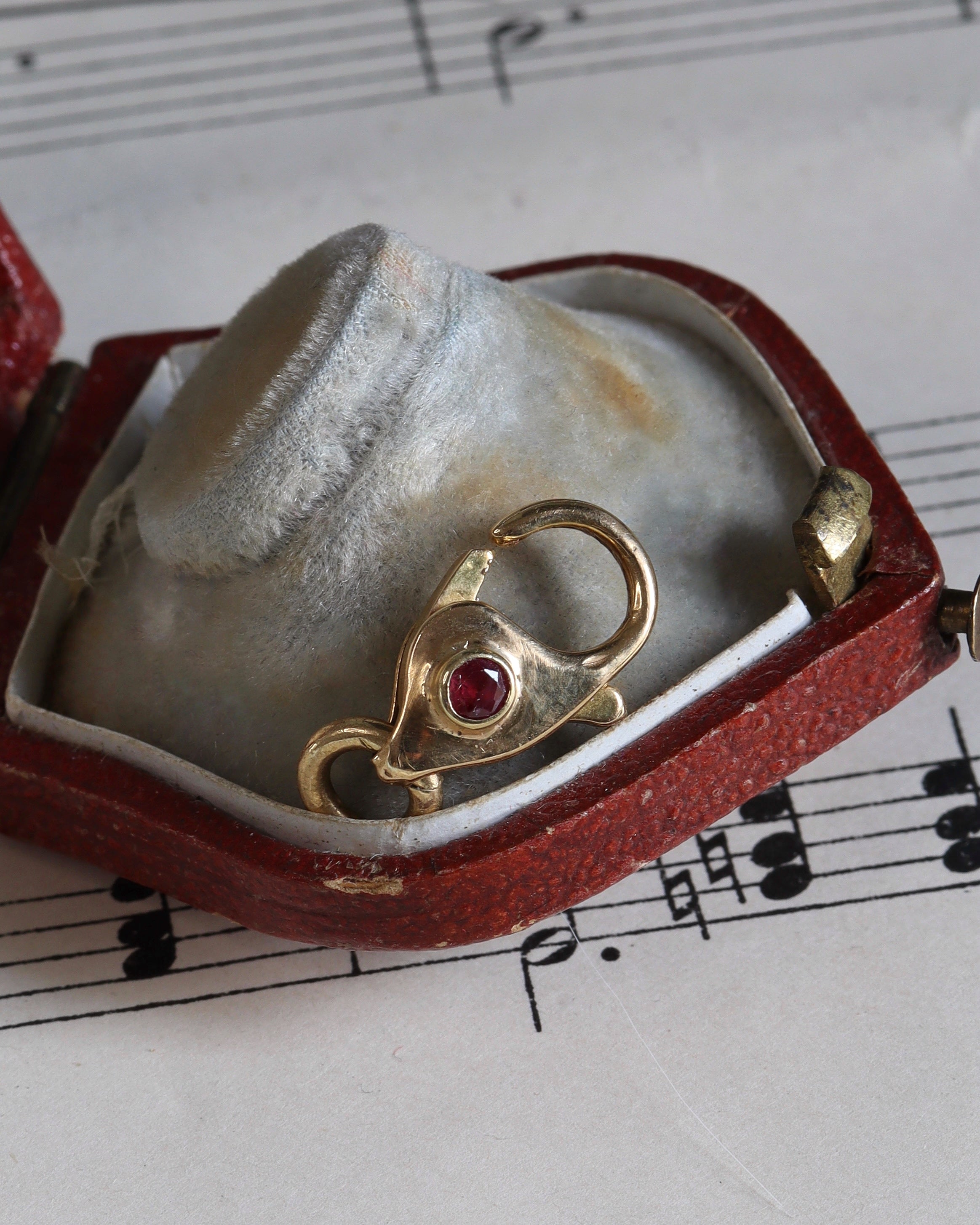 Ruby Set Lobster Clasp