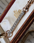 1920s Old Cut Diamond Brooch / Chain Extender
