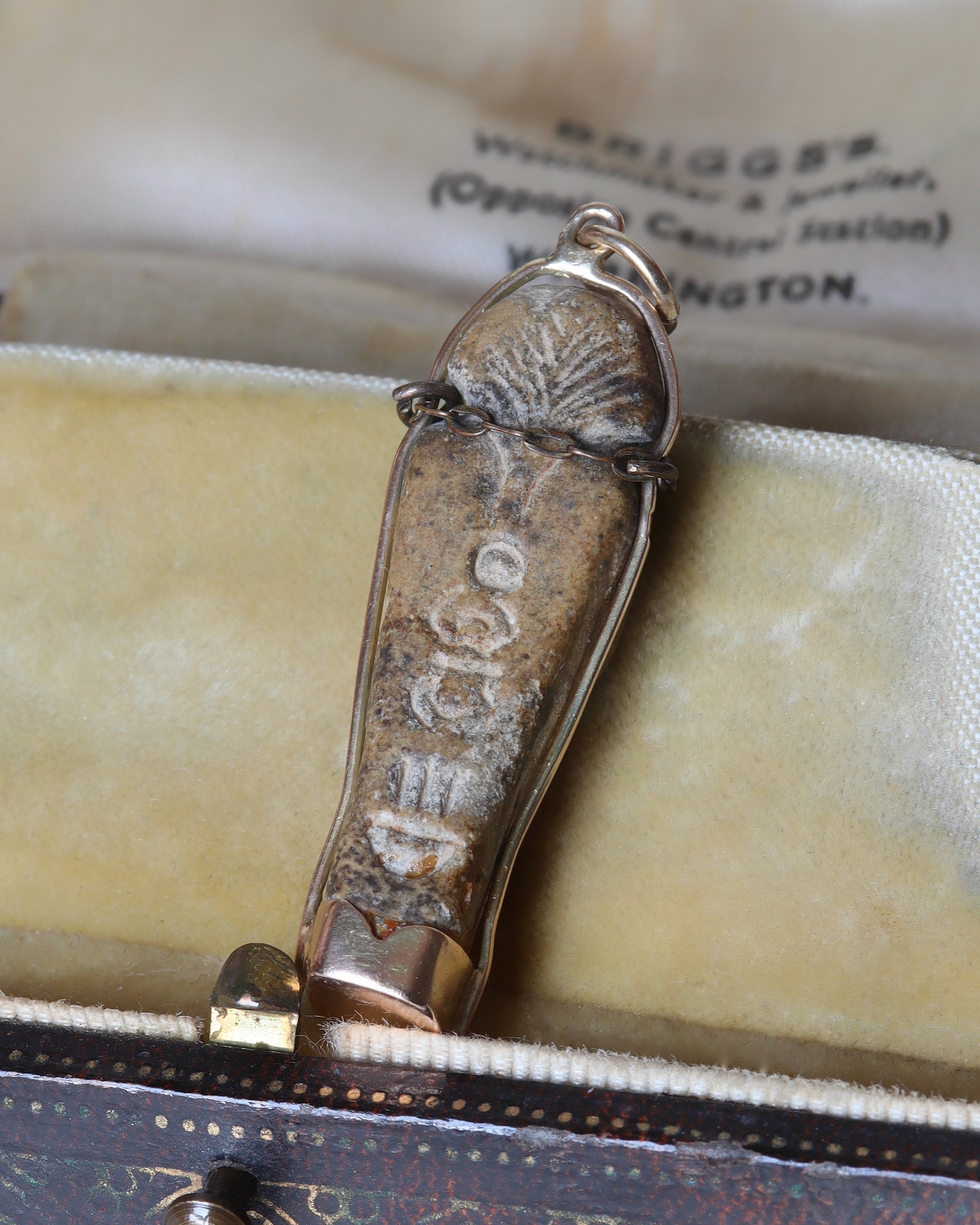 Victorian Egyptian Pharaoh Pendant in Gold