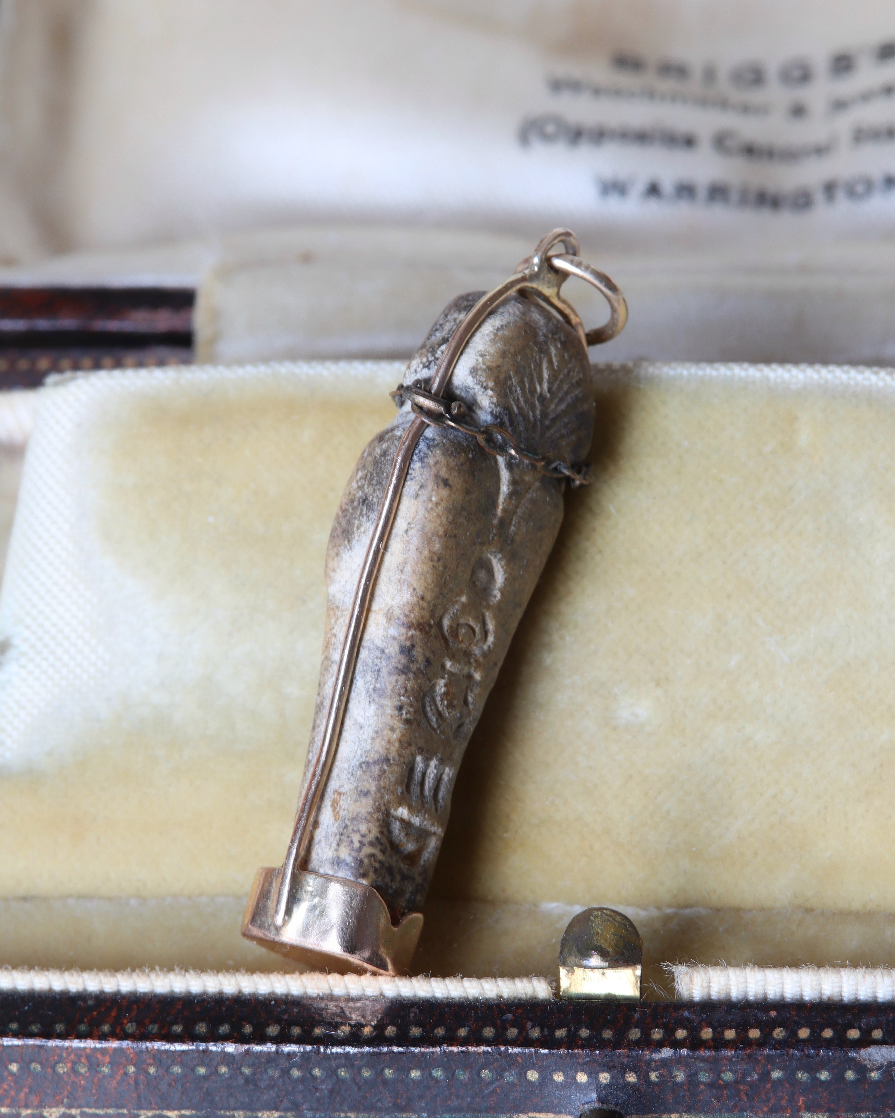 Victorian Egyptian Pharaoh Pendant in Gold