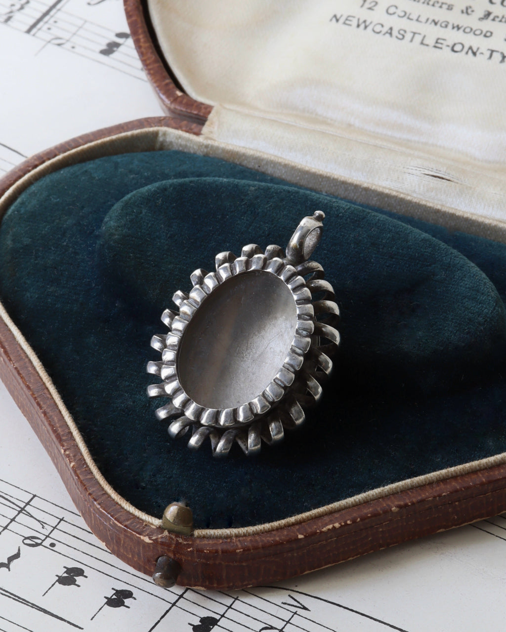 Georgian Silver Glass Fronted Locket