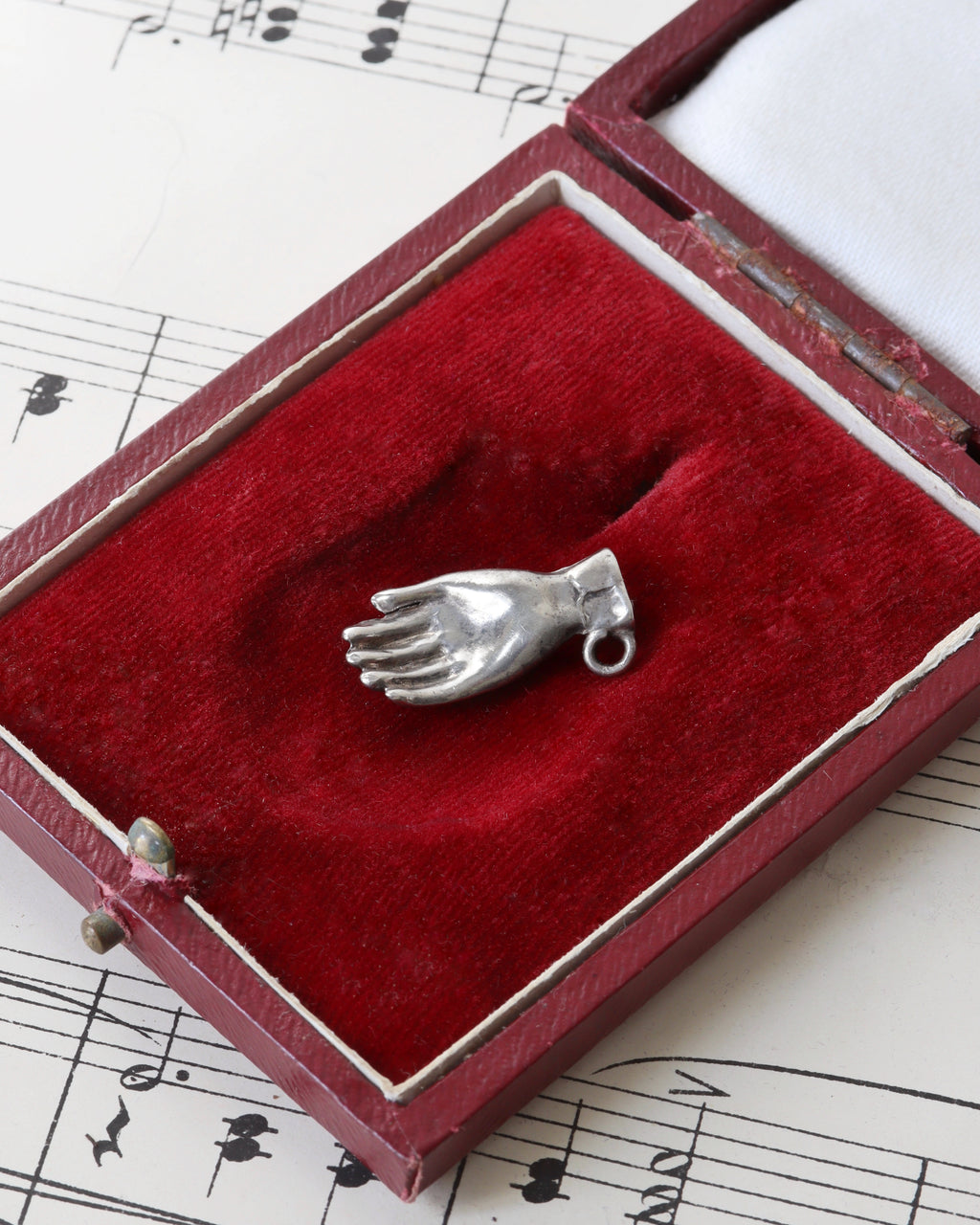 Victorian Silver Hand Charm