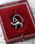 Victorian Silver Camel Charm with Extender Chain