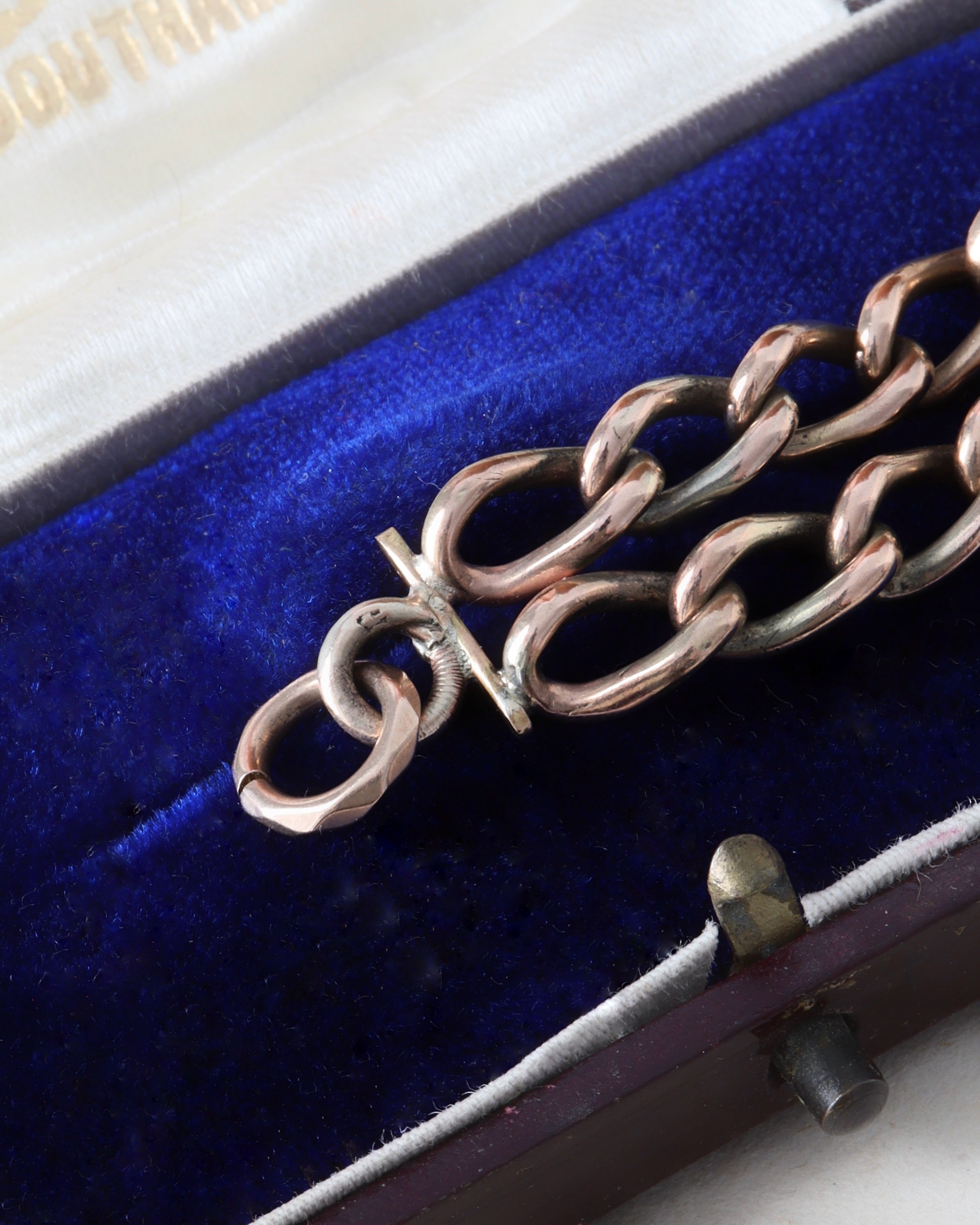 Victorian 9ct Rose Gold Chain Extender with Bolt Clasp