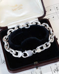 Vintage Sterling Silver Chunky Cable Link Bracelet