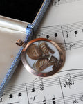Victorian 15ct Gold 'A', 'E' Memorial Pendant