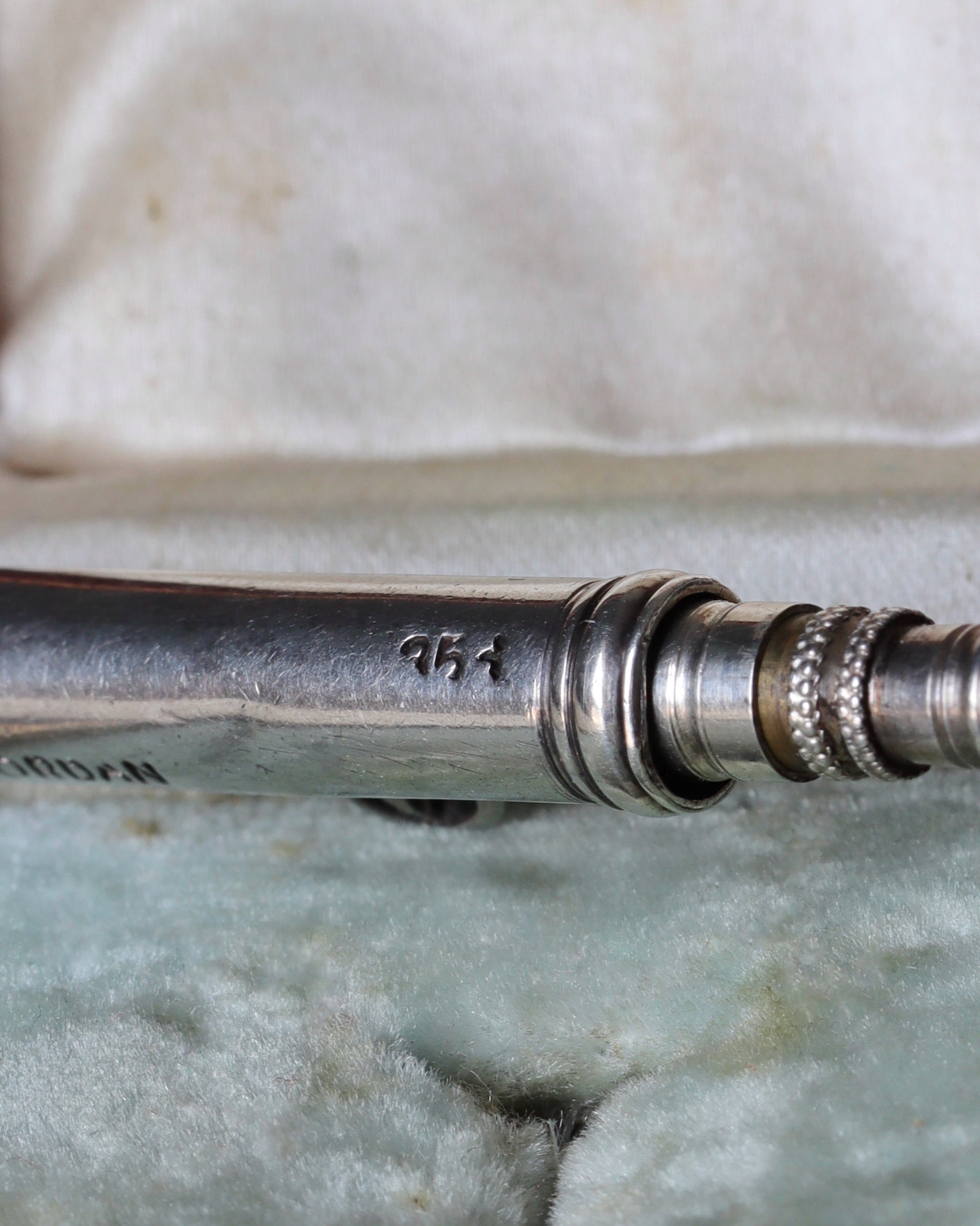 Victorian Sterling Silver Propelling Pencil Gun Pendant