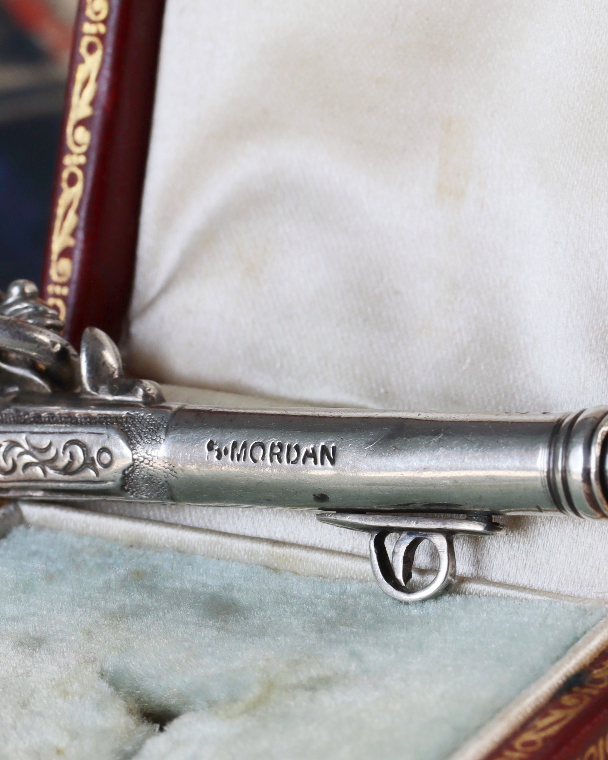Victorian Sterling Silver Propelling Pencil Gun Pendant