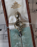 Victorian Repoussé Watch Key with Floral Detail