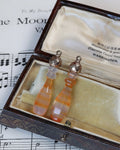 Victorian Banded Agate Gold Earrings
