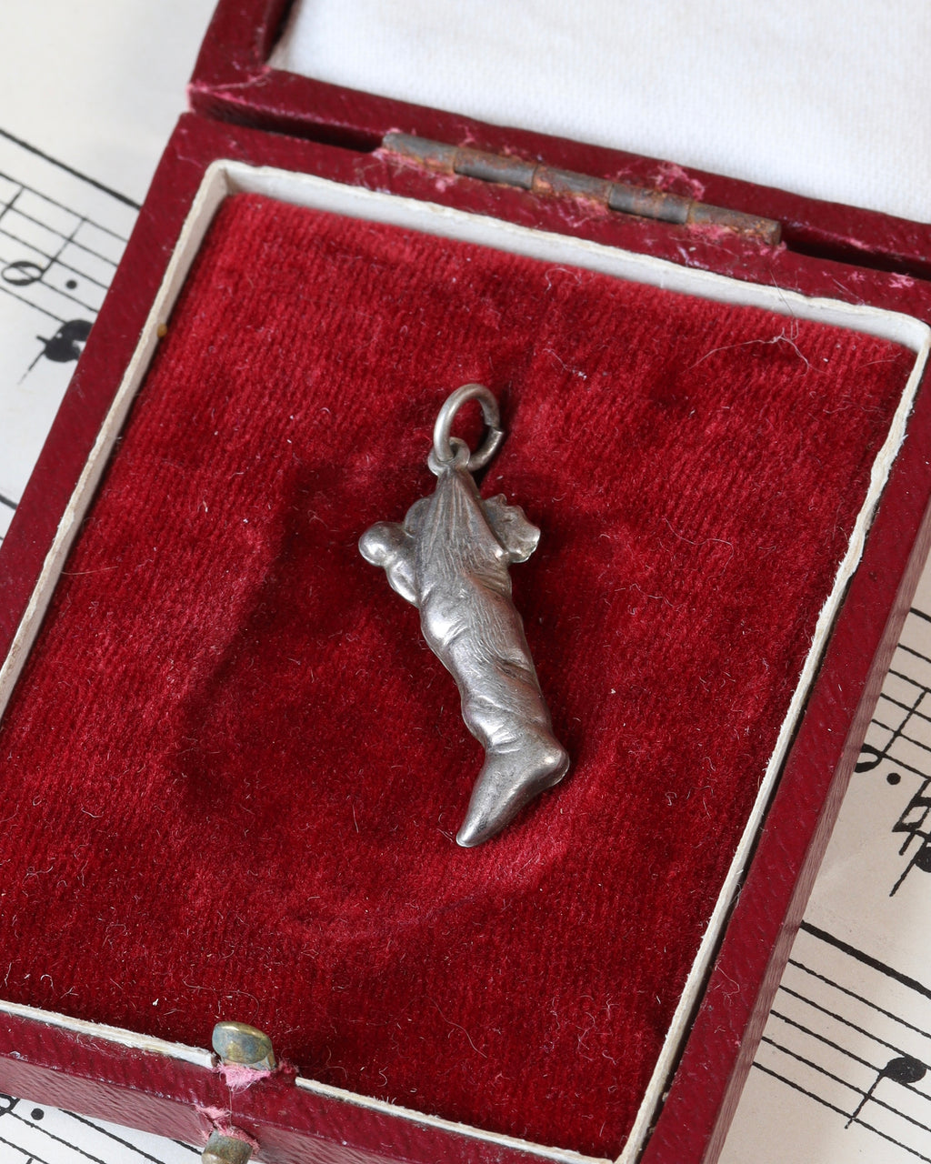 Victorian Silver Stocking Charm