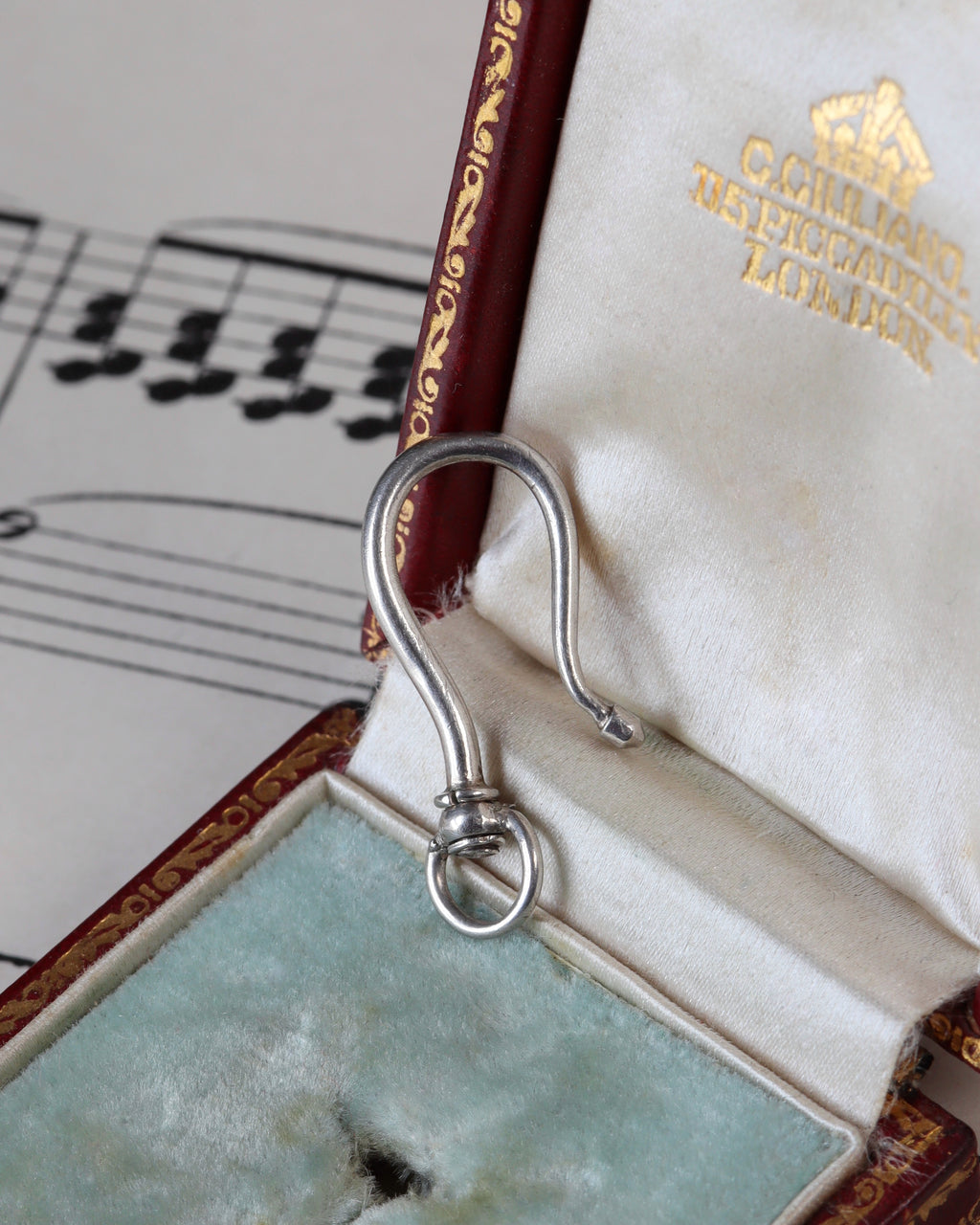 Victorian Silver Swivel Hook Charm Connector
