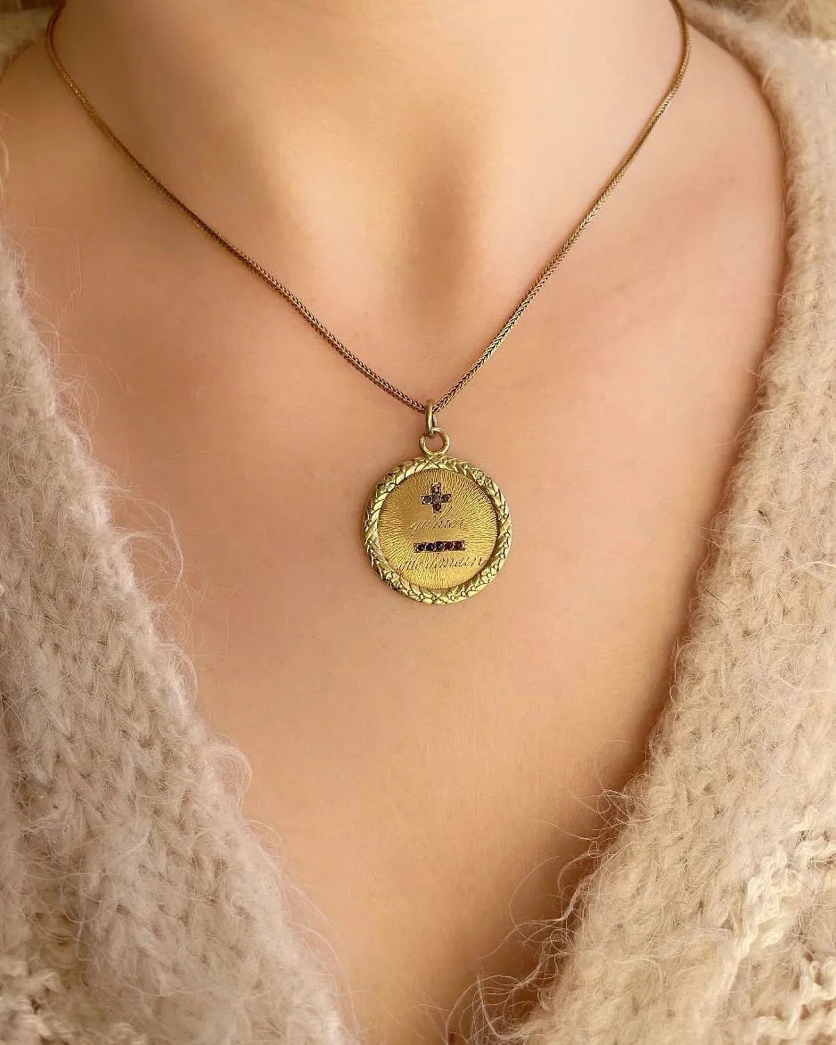 Rare Early 20th Century Augis Love Token Pendant